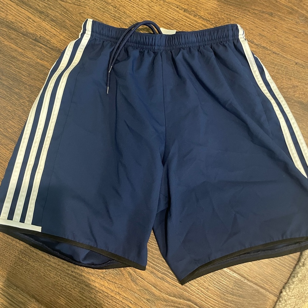 Navy adidas linerless short
